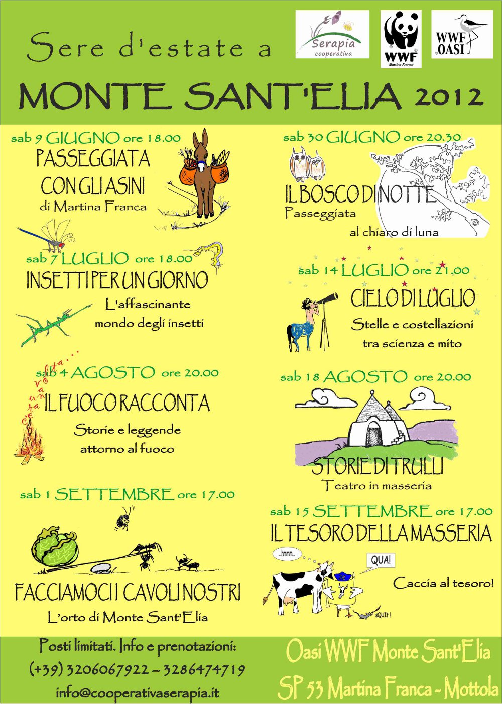 Il WWF organizza "Sere d'estate a Monte Sant'Elia"