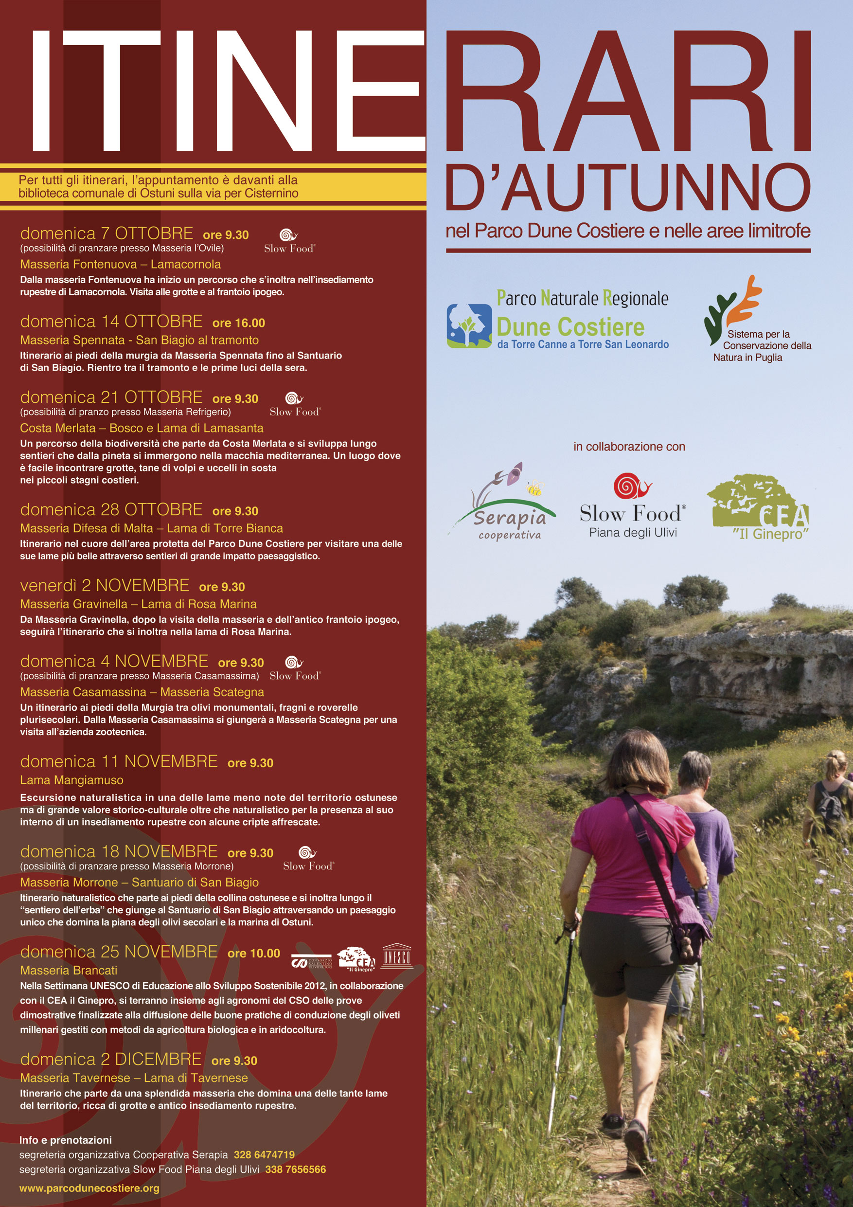 Ostuni: Itinerari d'Autunno escursioni autunnali tra Paesaggi e Masserie del Parco