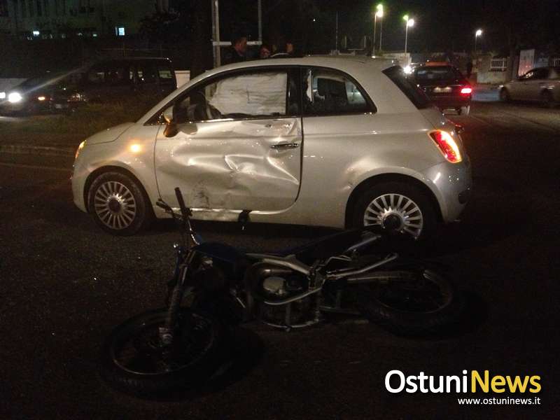 Incidente stradale nel centro di Ostuni