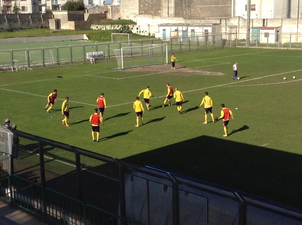 Eccellenza, Ostuni – Casarano: fine primo tempo, GialloBlu in vantaggio 1-0