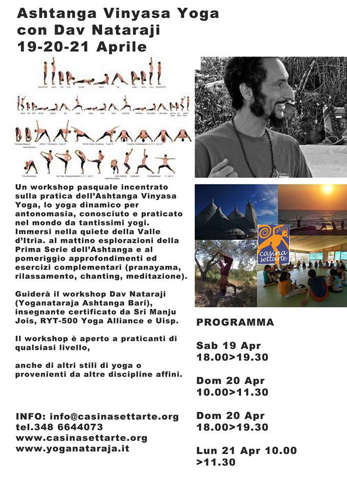 Yoga. Casina Settarte, workshop di yoga dal 19 aprile