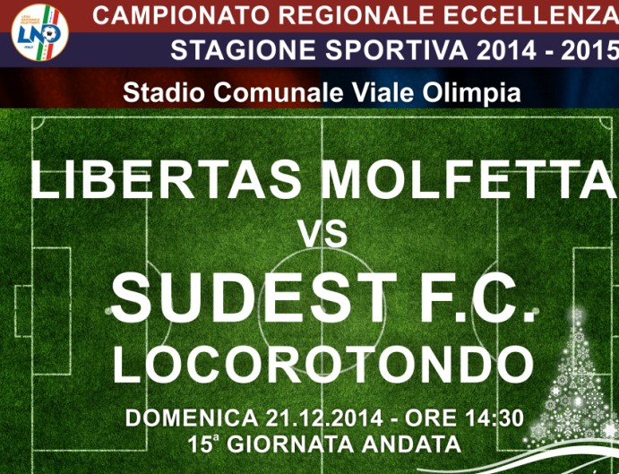 Sudest Locorotondo: con Molfetta l'ultima gara del 2014