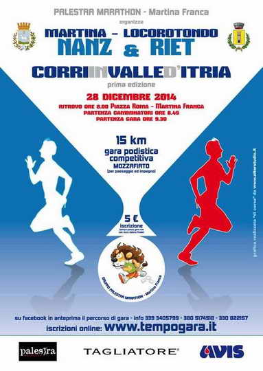 Il 28 dicembre c'è “Nanz & Riet”: la gara podistica della Valle d'Itria