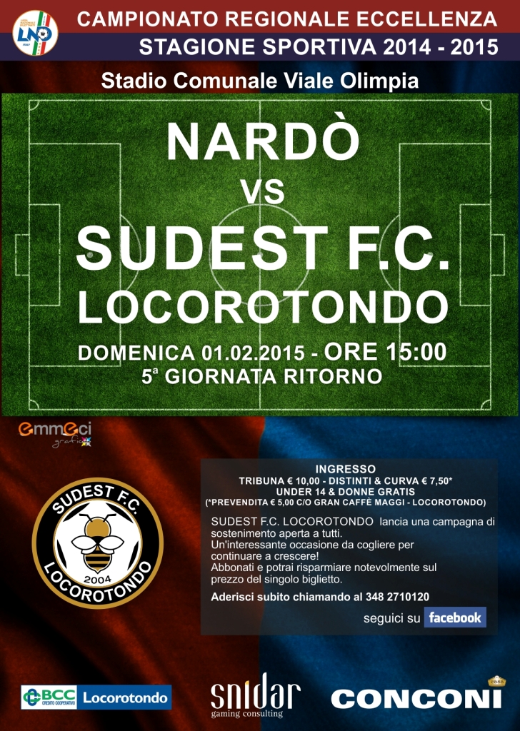 La Sudest in casa per fermare il Nardò