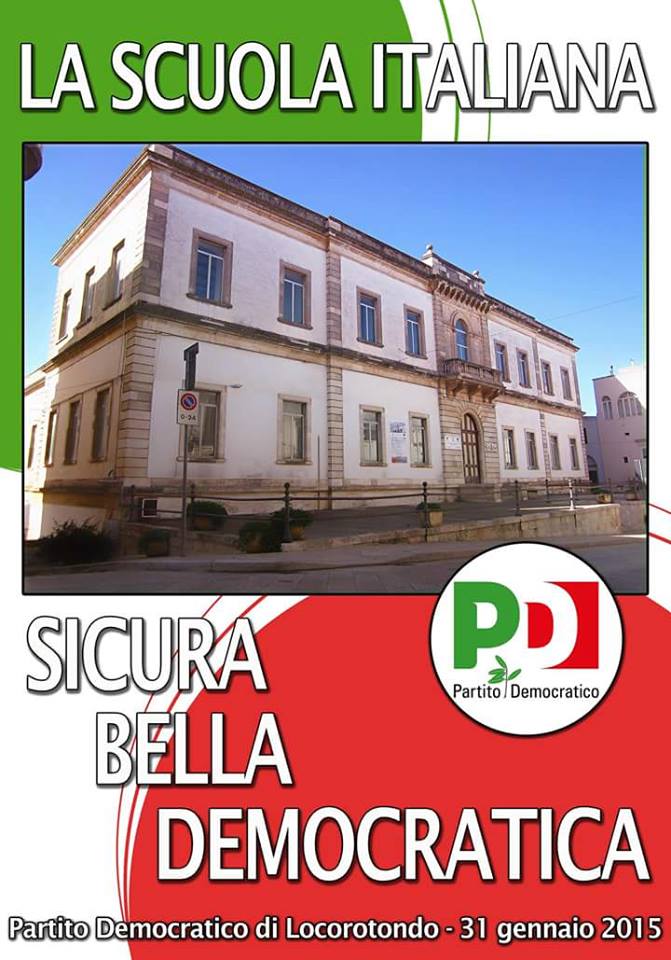 "Scuola Sicura, Bella, Democratica: sabato un incontro pubblico organizzato dal Pd
