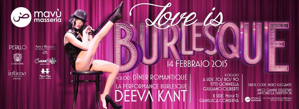 Serata Burlesque per San Valentino al Mavù