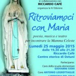 Ritroviamoci con Maria con l’Unitalsi al Riccardo Cafè