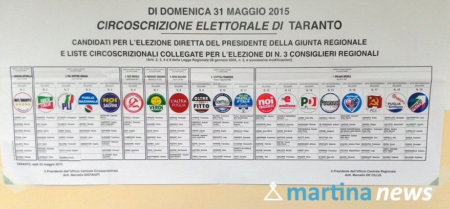 Regionali 2015, Noi a Sinistra per la Puglia: i candidati eletti