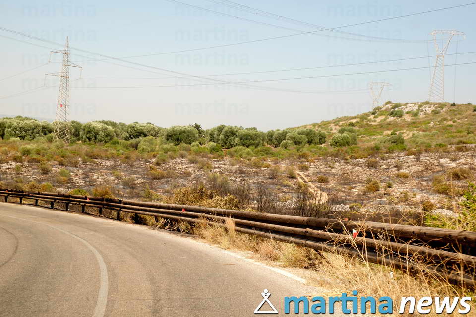Martina Franca: altro incendio nell’agro. Situazione sotto controllo