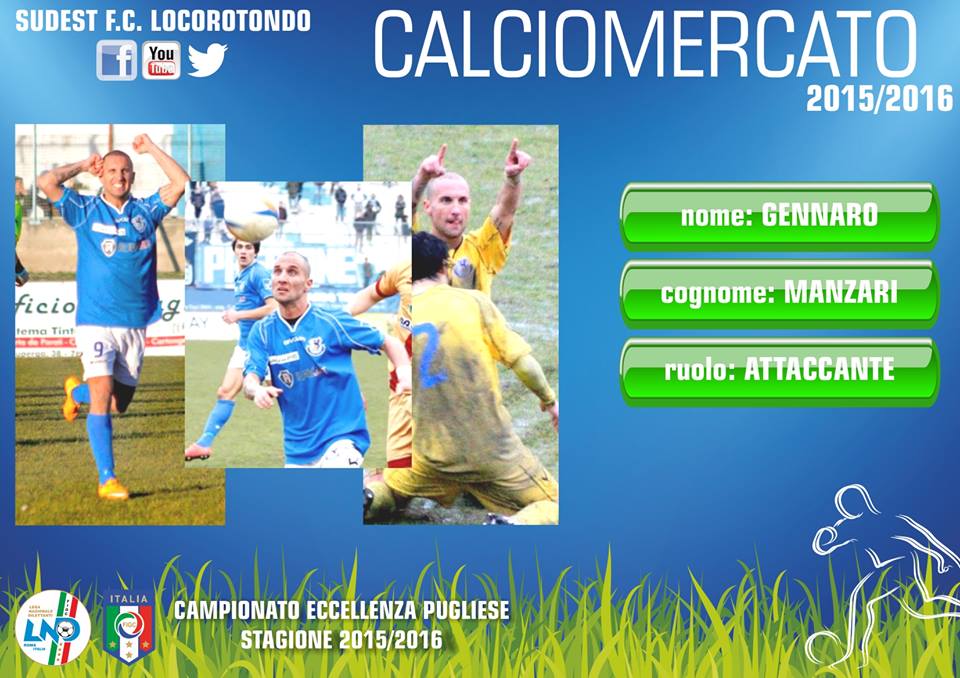 Calciomercato Sudest: in arrivo l’attaccante Manzari