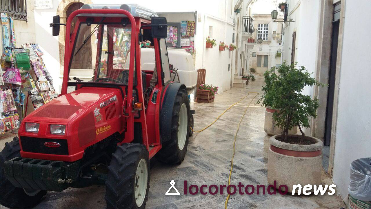 Effettuata la pulizia del centro storico