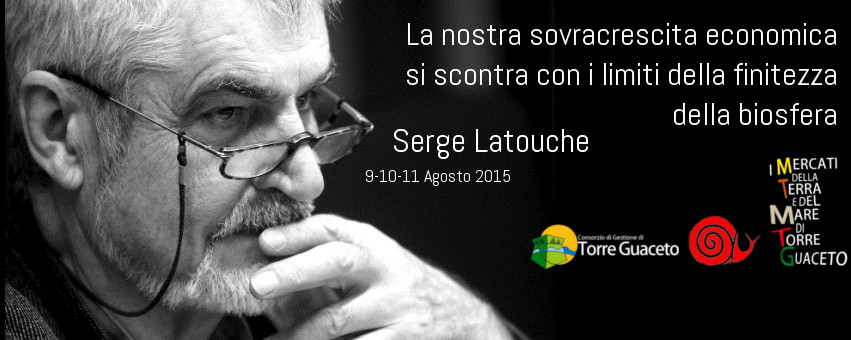 Slow food ed ecosostenibilità. Serge Latouche il 9 agosto a Torre Guaceto