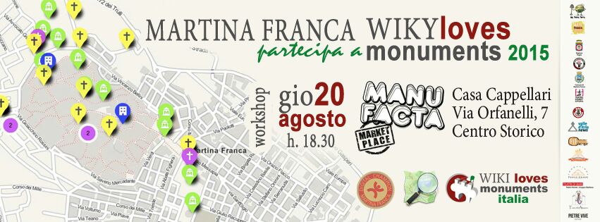 WikiLovesMonuments 2015, l’esperienza di Martina Franca raccontata a Manufacta