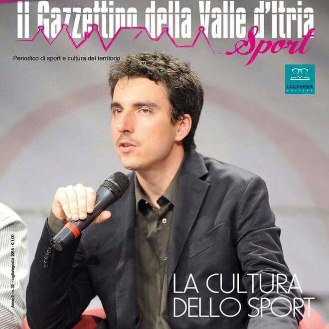 Mario Desiati sulla copertina del numero estivo del Gazzettino della Valle d’Itria Sport