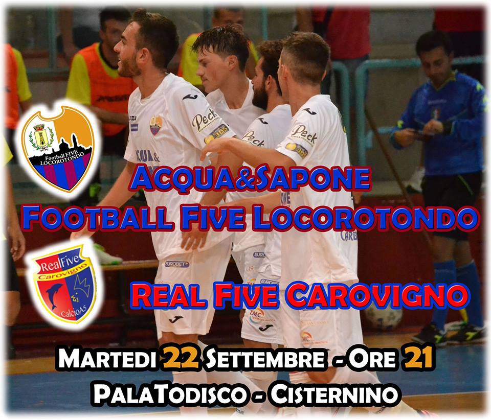 L’Acqua&Sapone stasera affronterà il Real Five Carovigno