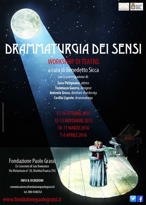 Drammaturgia dei sensi, prosegue il workshop. Giovedì incontro sul “Segreto”