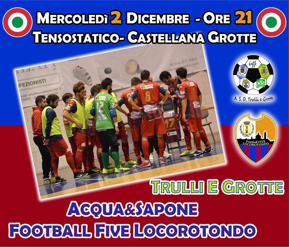 Coppa Italia: l’Acqua&Sapone Football Five in campo alle 21,00