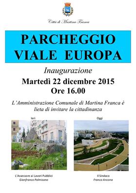 Parcheggio di Viale Europa, finalmente ci siamo: il 22 dicembre l’inaugurazione