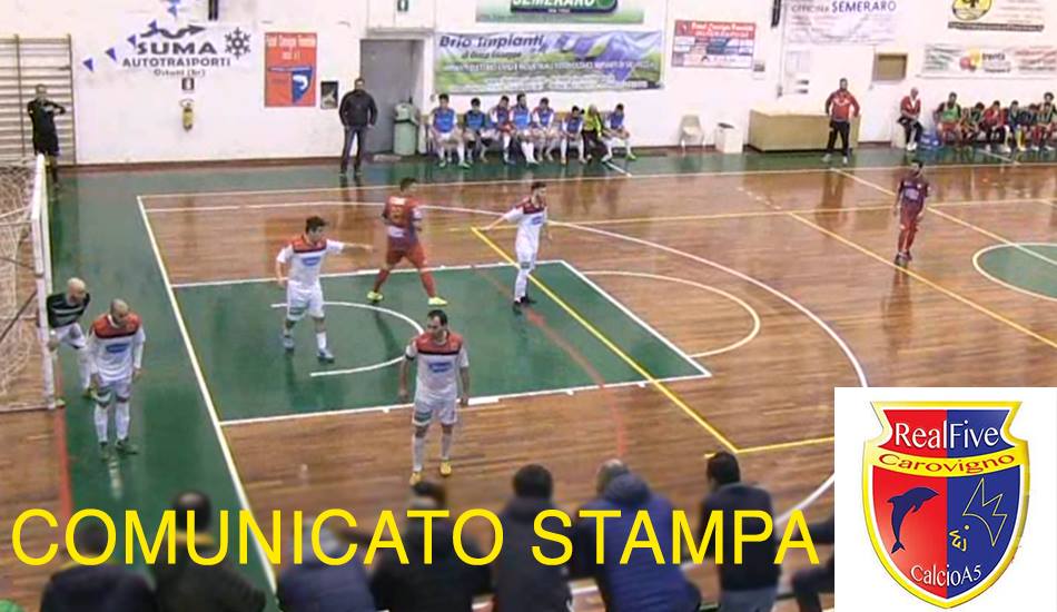 Il Real Carovigno rilascia la sua posizione ufficiale dopo la partita con l’Acqua&Sapone