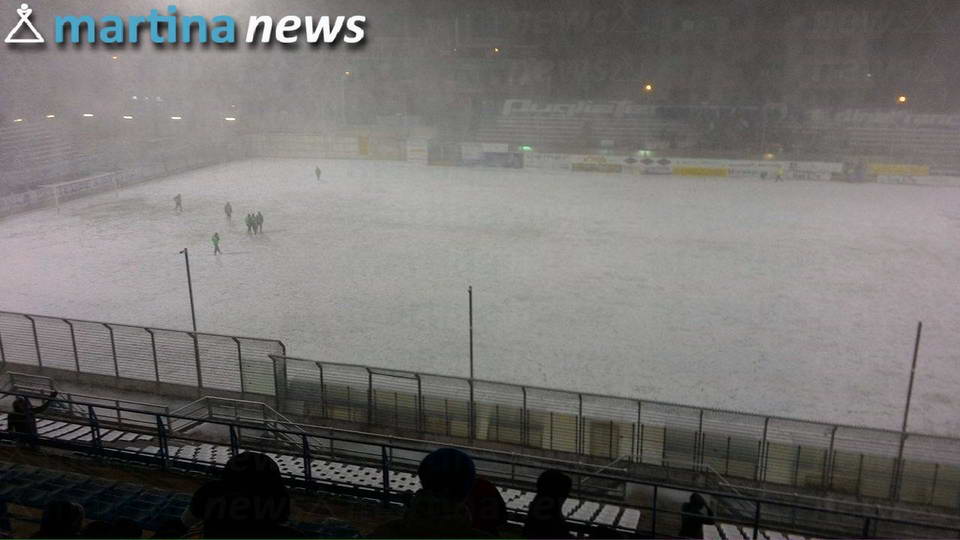 Neve. Martina-Cosenza spostata al 27 gennaio