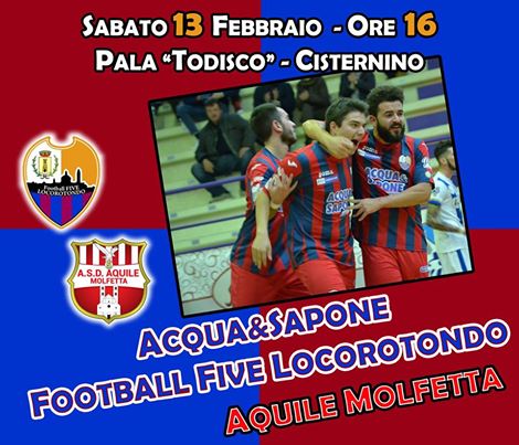 Calcio a 5: i rossoblù sfidano le Aquile Molfetta