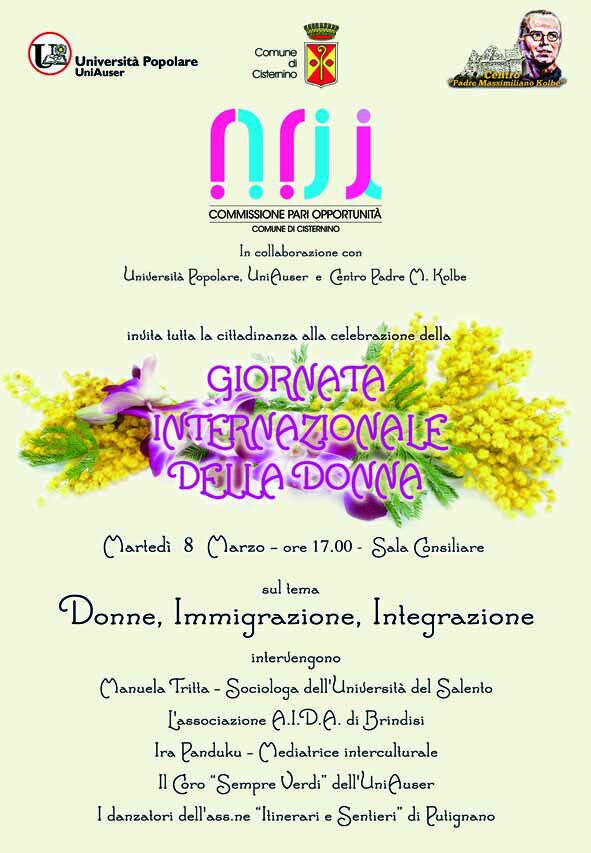 Donne e immigrazione. Iniziativa a Cisternino
