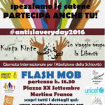 Giornata Internazionale per l’abolizione della schiavitù. A Martina Franca un flash mob