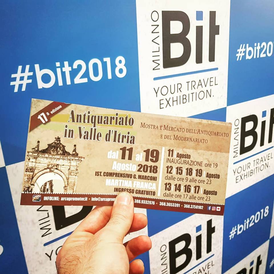 Arca Promoter alla BIT di Milano: presentata la 17^ edizione di Antiquariato in Valle d’Itria