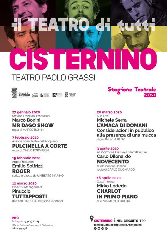 Cisternino, al via la stagione teatrale 2020: tutte le info