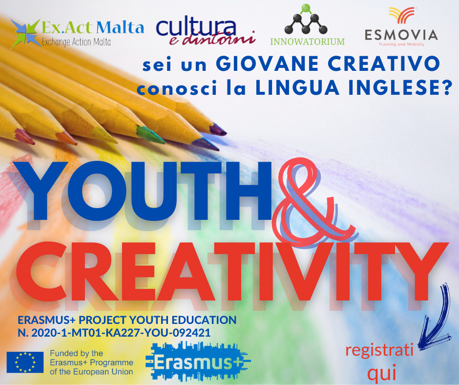 Erasmus+ ka2: Youth&Creativity. Progetto per giovani creativi europei a Martina Franca