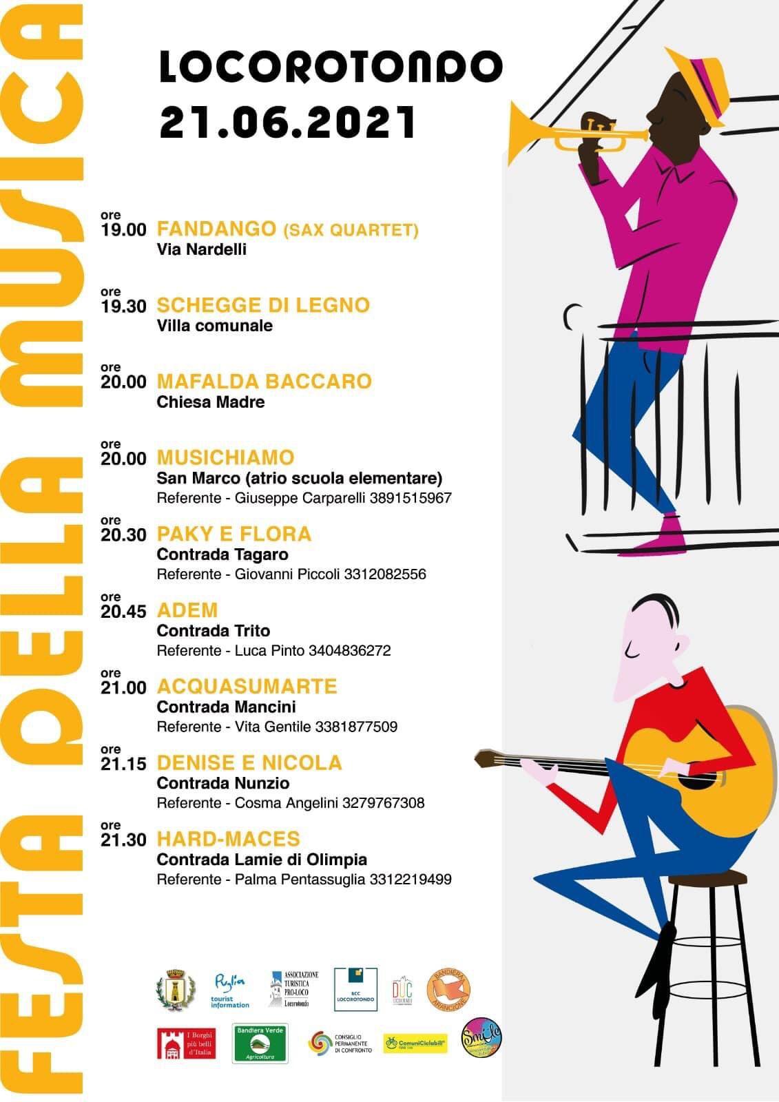 Festa della Musica 2021. Locorotondo in musica!