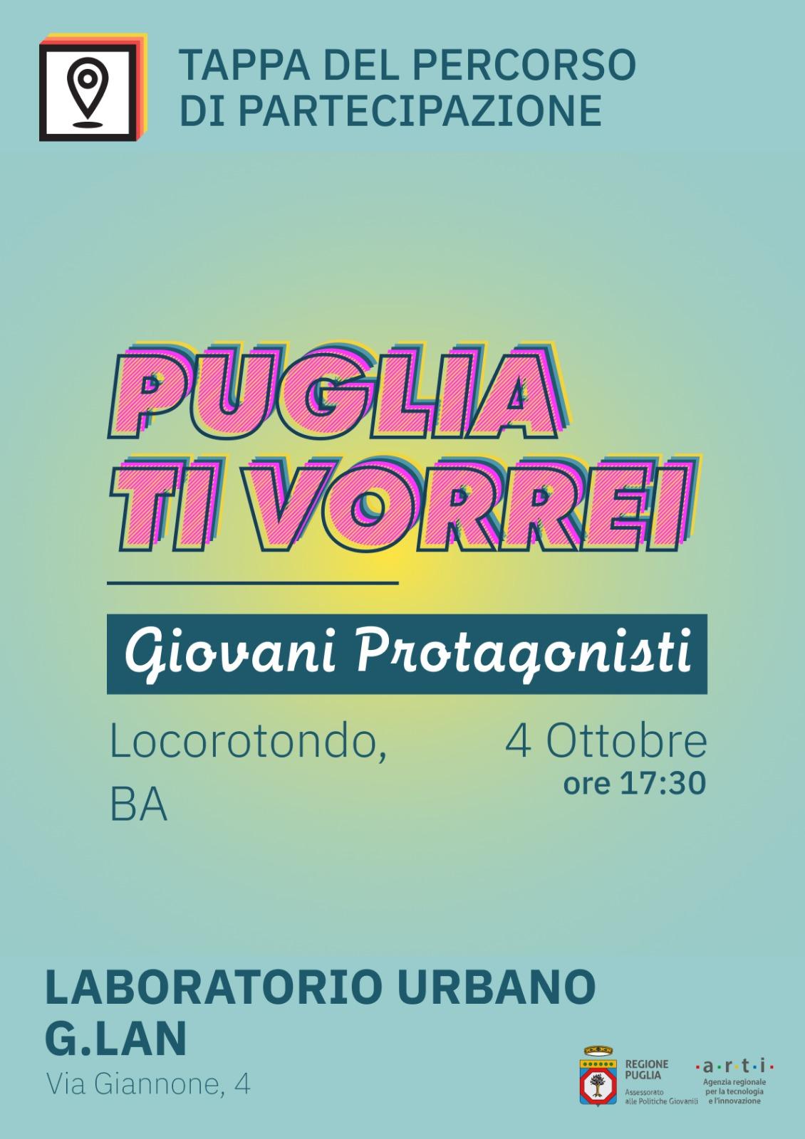 Arriva a Locorotondo “Puglia ti vorrei”