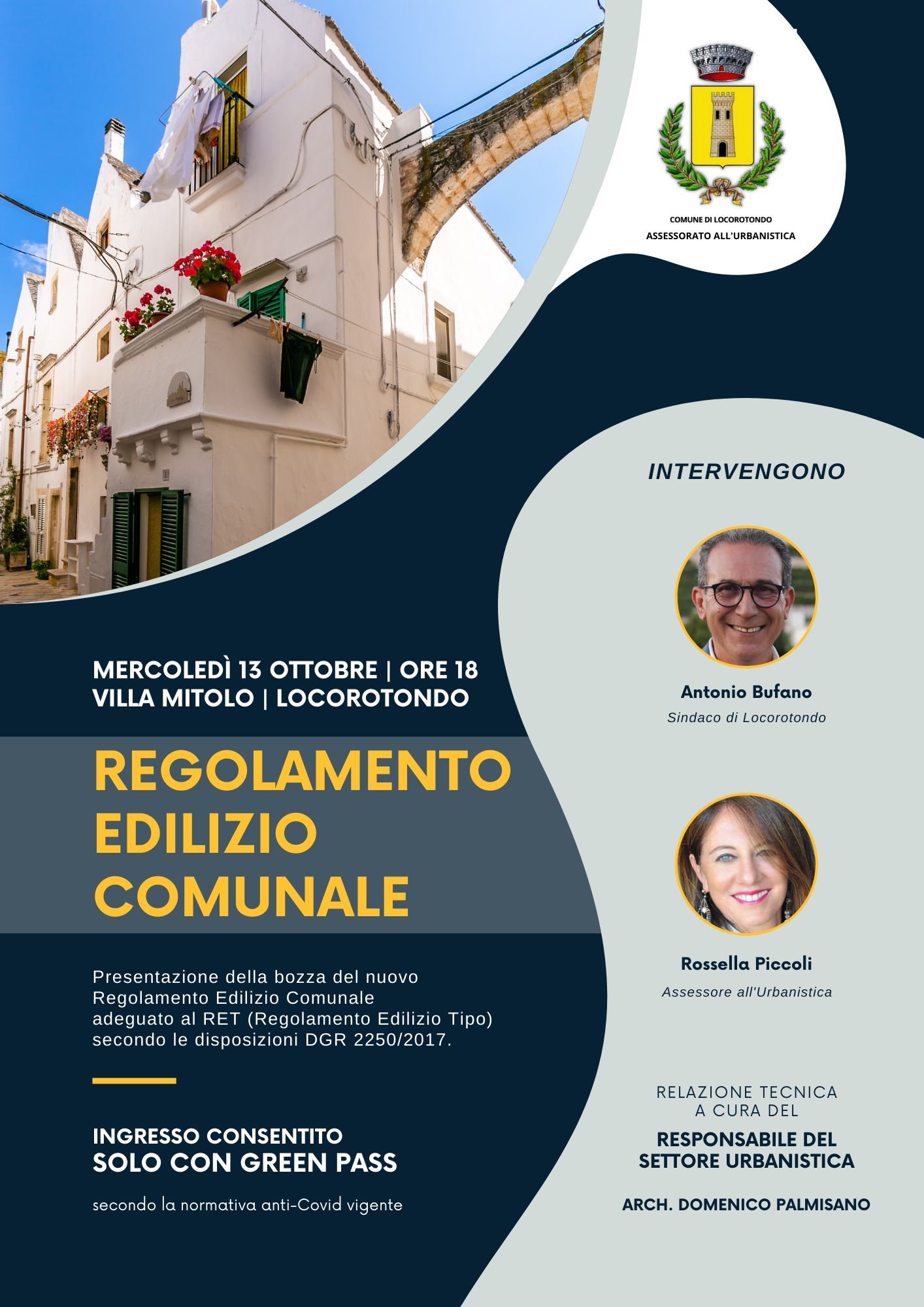 Regolamento edilizio comunale: a Villa Mitolo un incontro di presentazione della nuova bozza redatta da Palazzo di Città