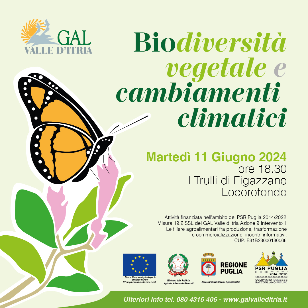 Biodiversità vegetale e cambiamenti climatici. Un incontro del GAL Valle d’Itria