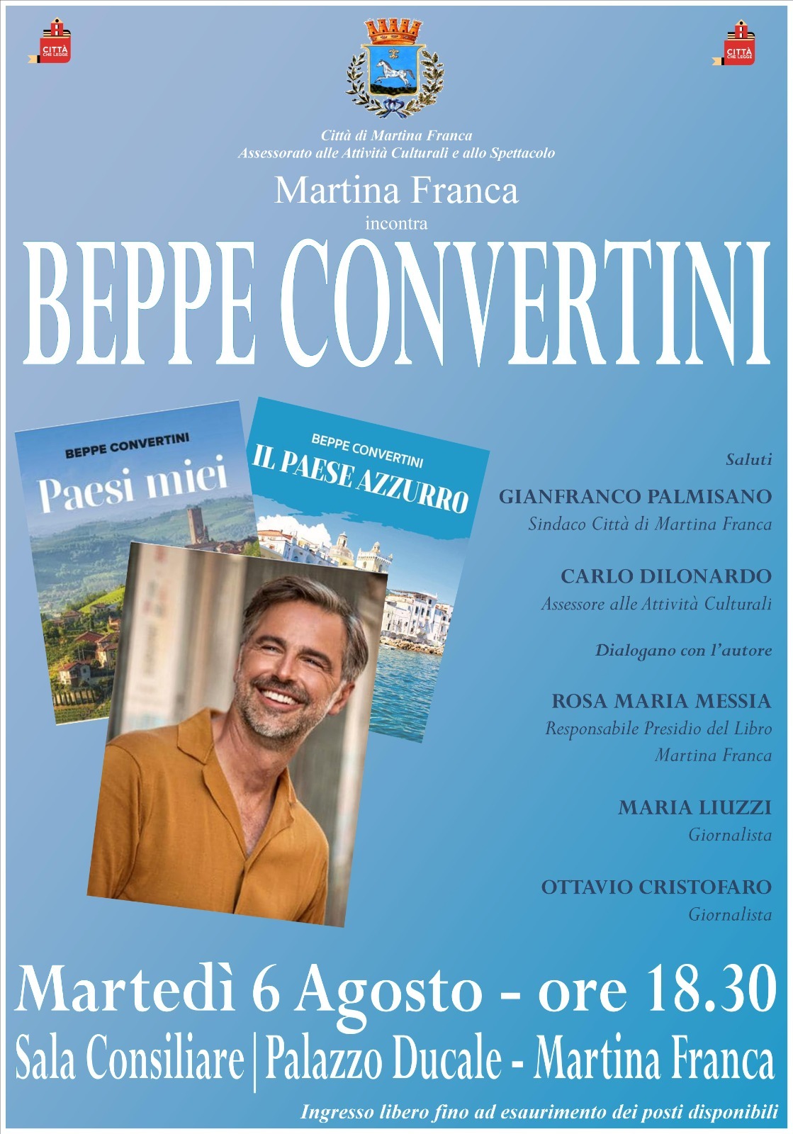Beppe Convertini incontra la “sua” Martina Franca