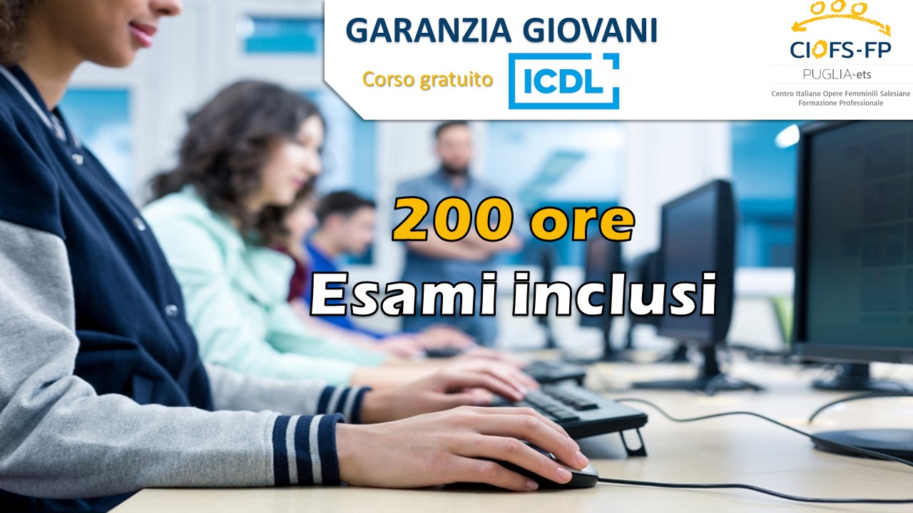 Certificazione ICDL gratuita al CIOFS/FP