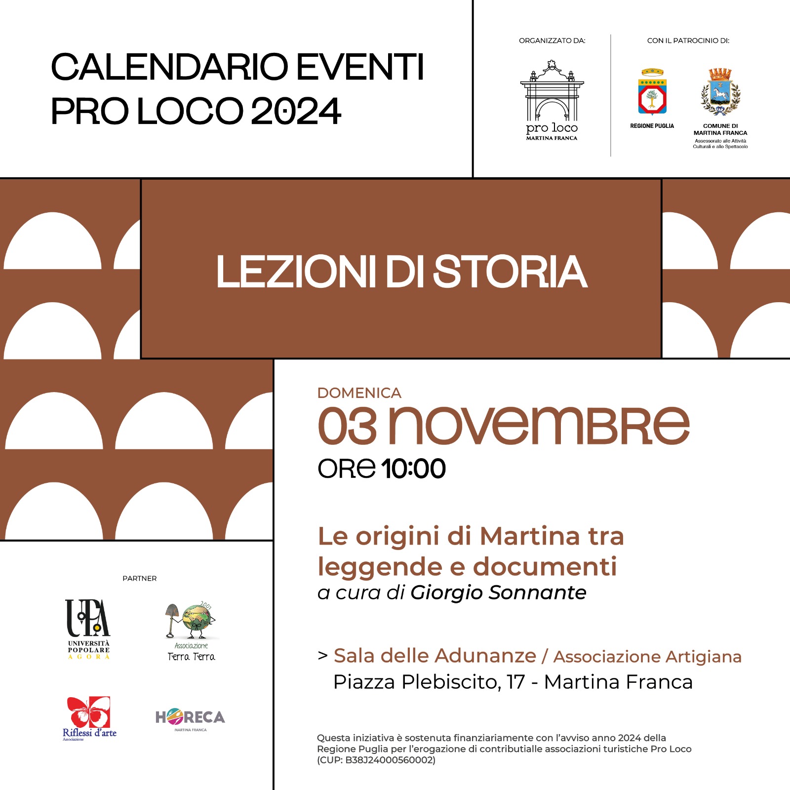 Lezioni di storia. Domani con Sonnante la fondazione di Martina Franca