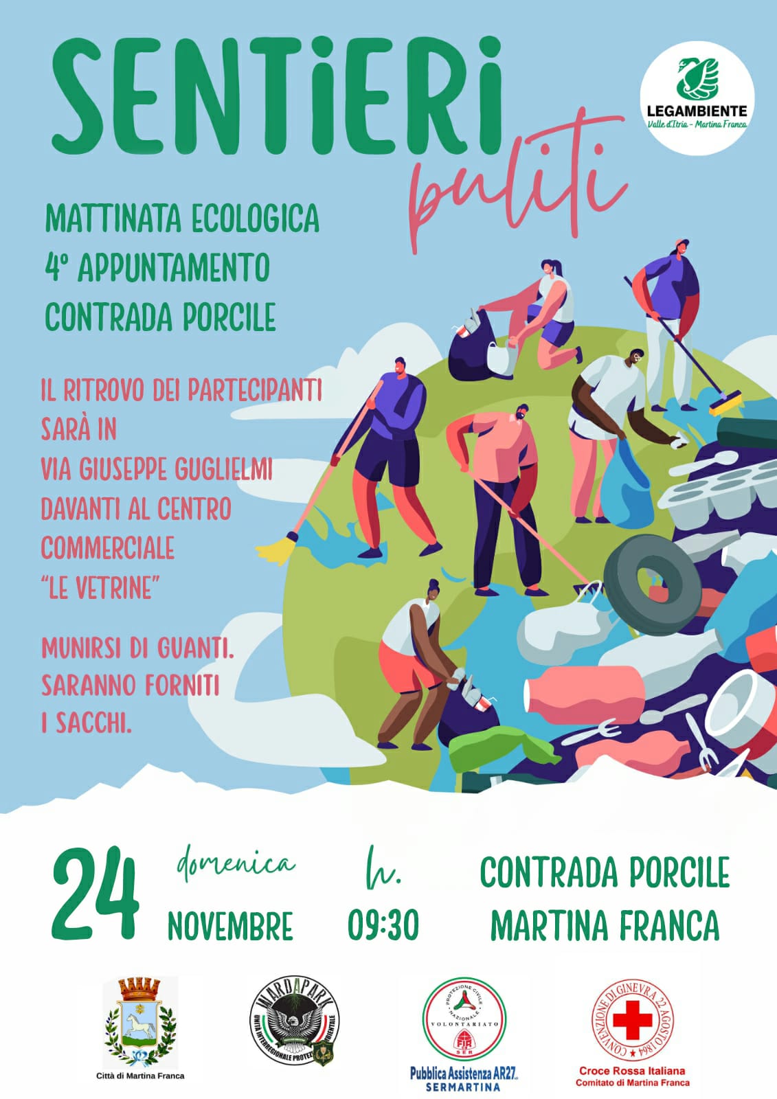 Legambiente Valle d’Itria. Domani pulizia volontaria in contrada Porcile