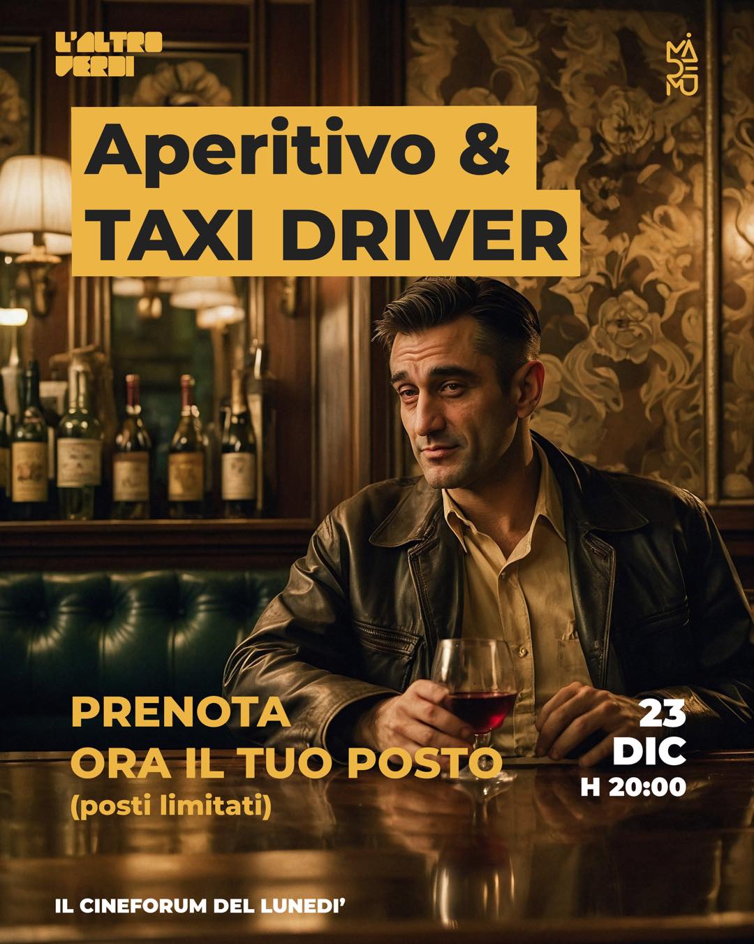 “L’altro Verdi”. Inizia con “Taxi driver” la rassegna cinematografica di Mademù