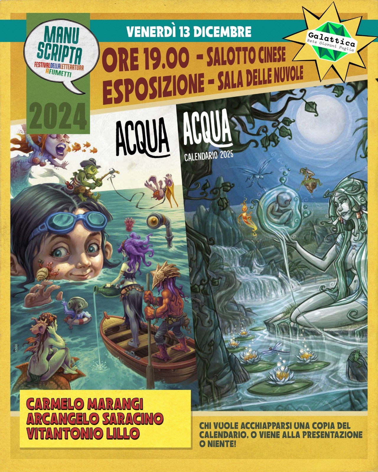 Torna Manuscripta. Stasera l’anteprima con il Calendario Serveco 2025