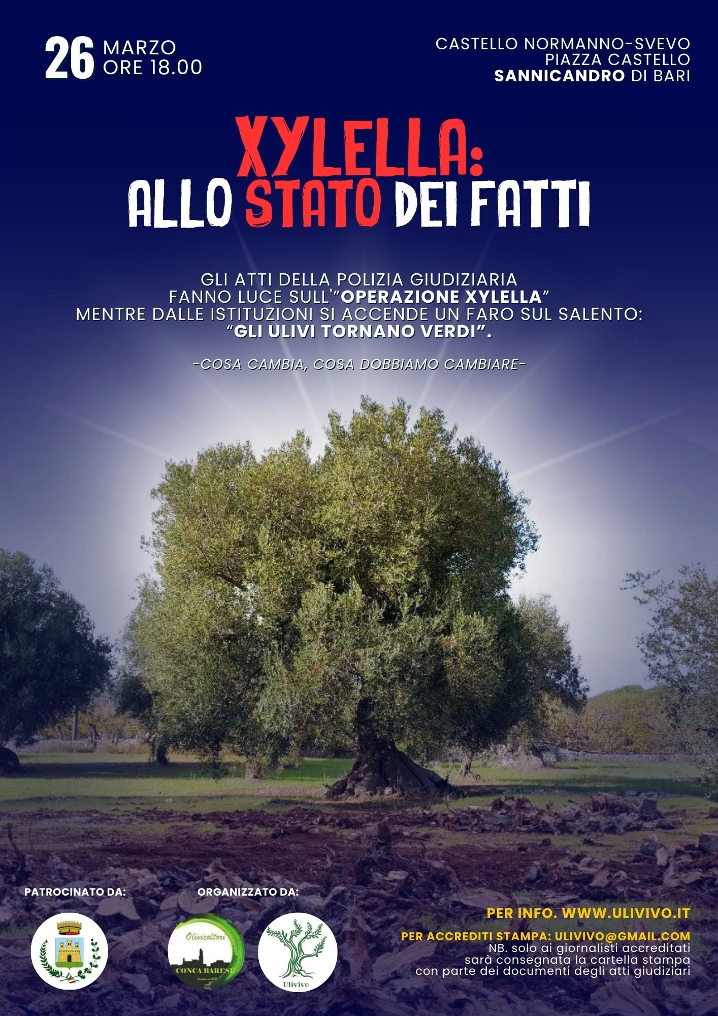 Xylella. 7000 pagine di indagini svelate in un convegno