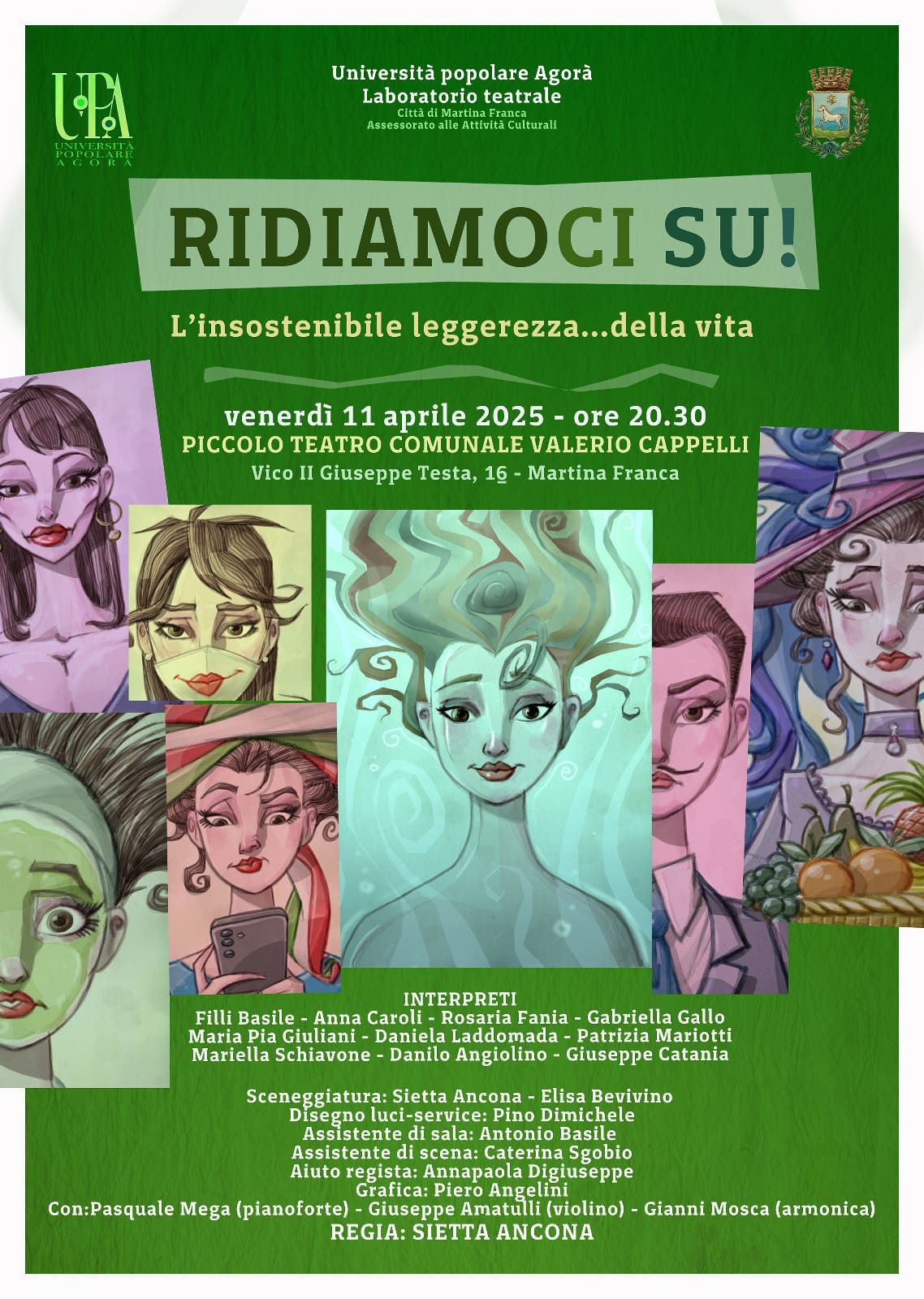“Ridiamoci su!”. Stasera alle 20.30 uno spettacolo dell’UPA