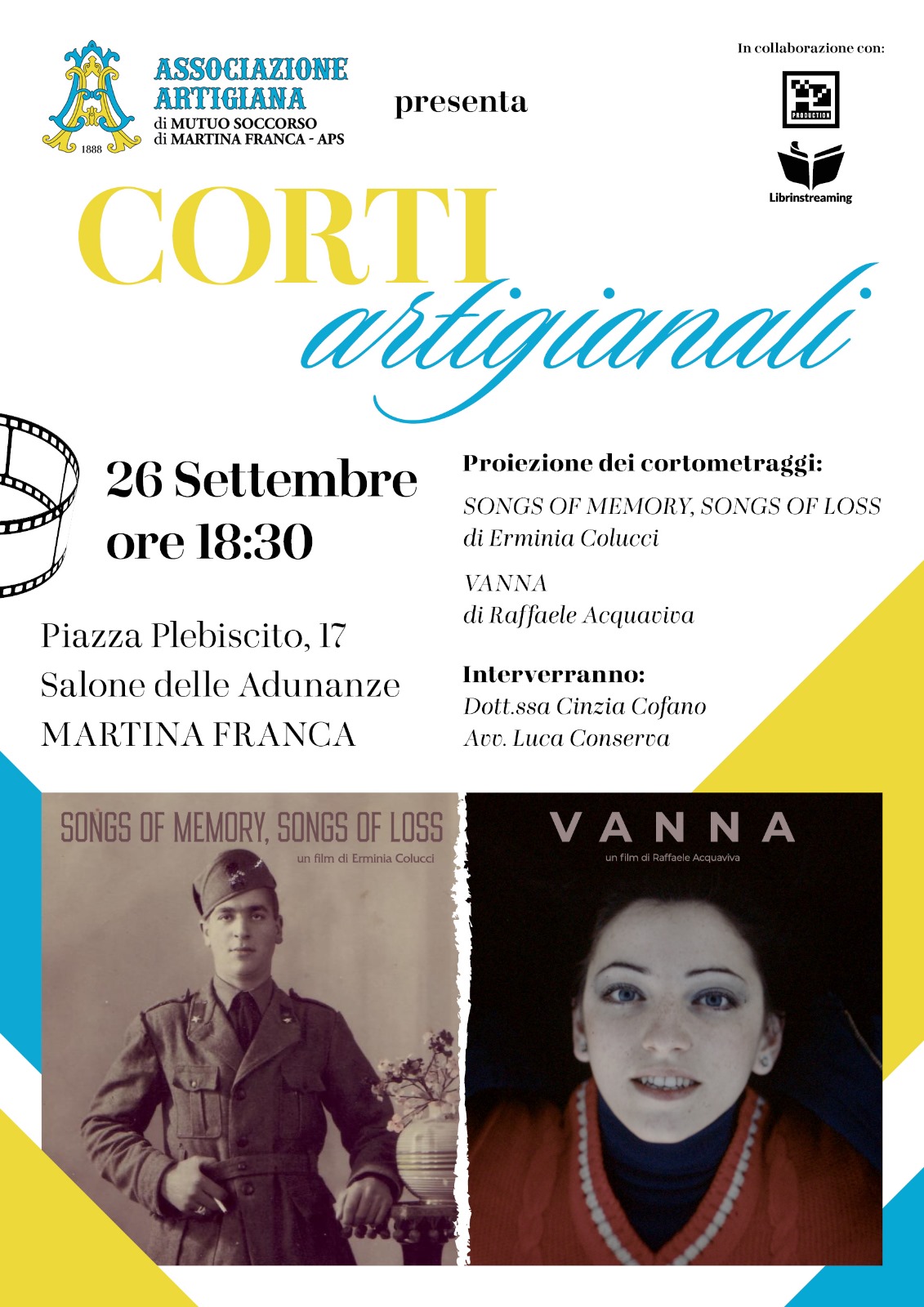 “Corti artigianali”: due documentari per raccontare memoria e affetti