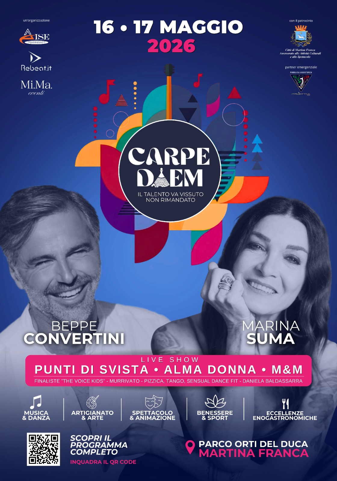 Carpe Diem 2026. Un weekendi di musica, arte, benessere e spettacoli agli Orti del Duca