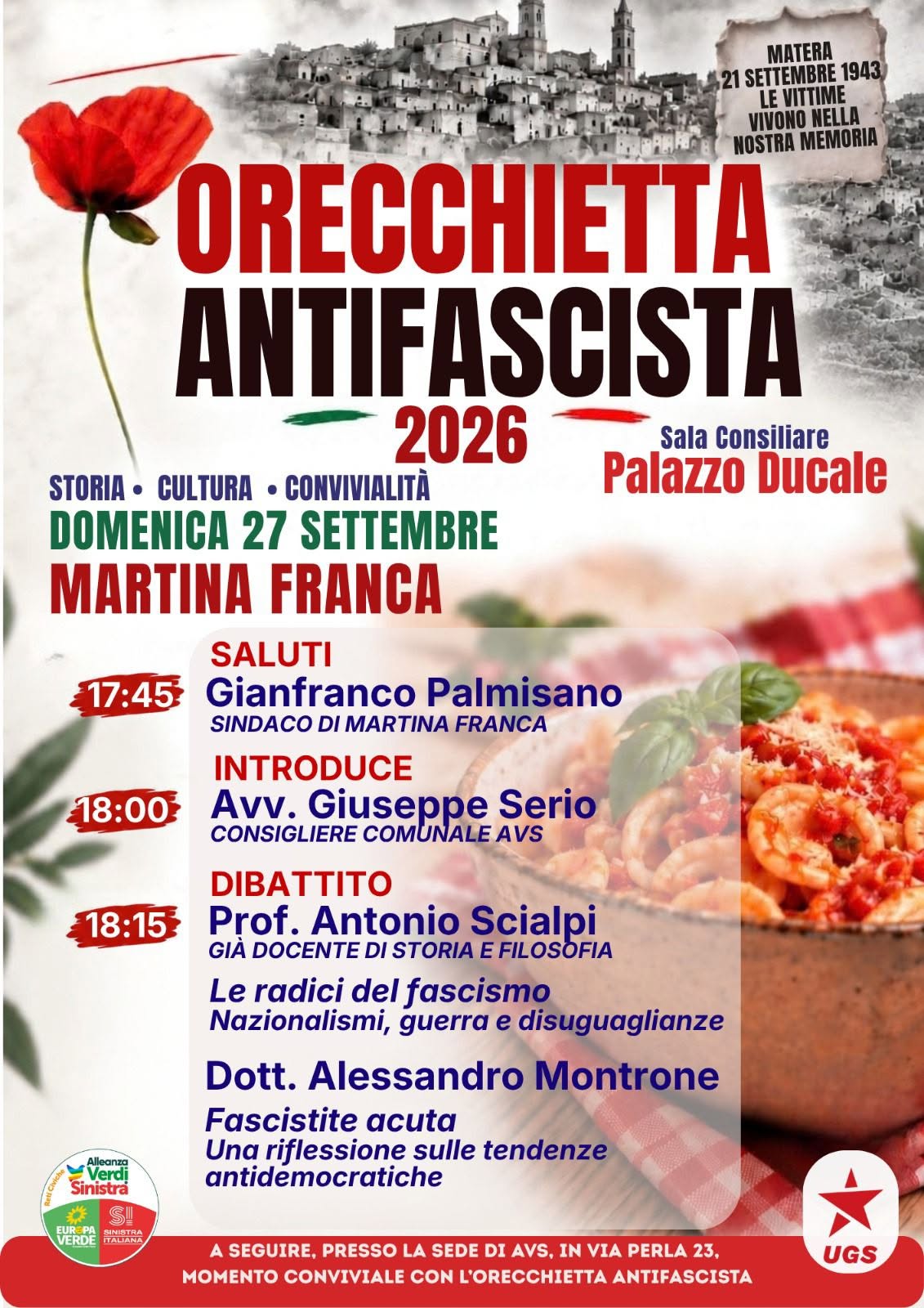 “Orecchietta antifascista”. Il ritorno dei fascismi e le loro origini. Dibattito e convivialità