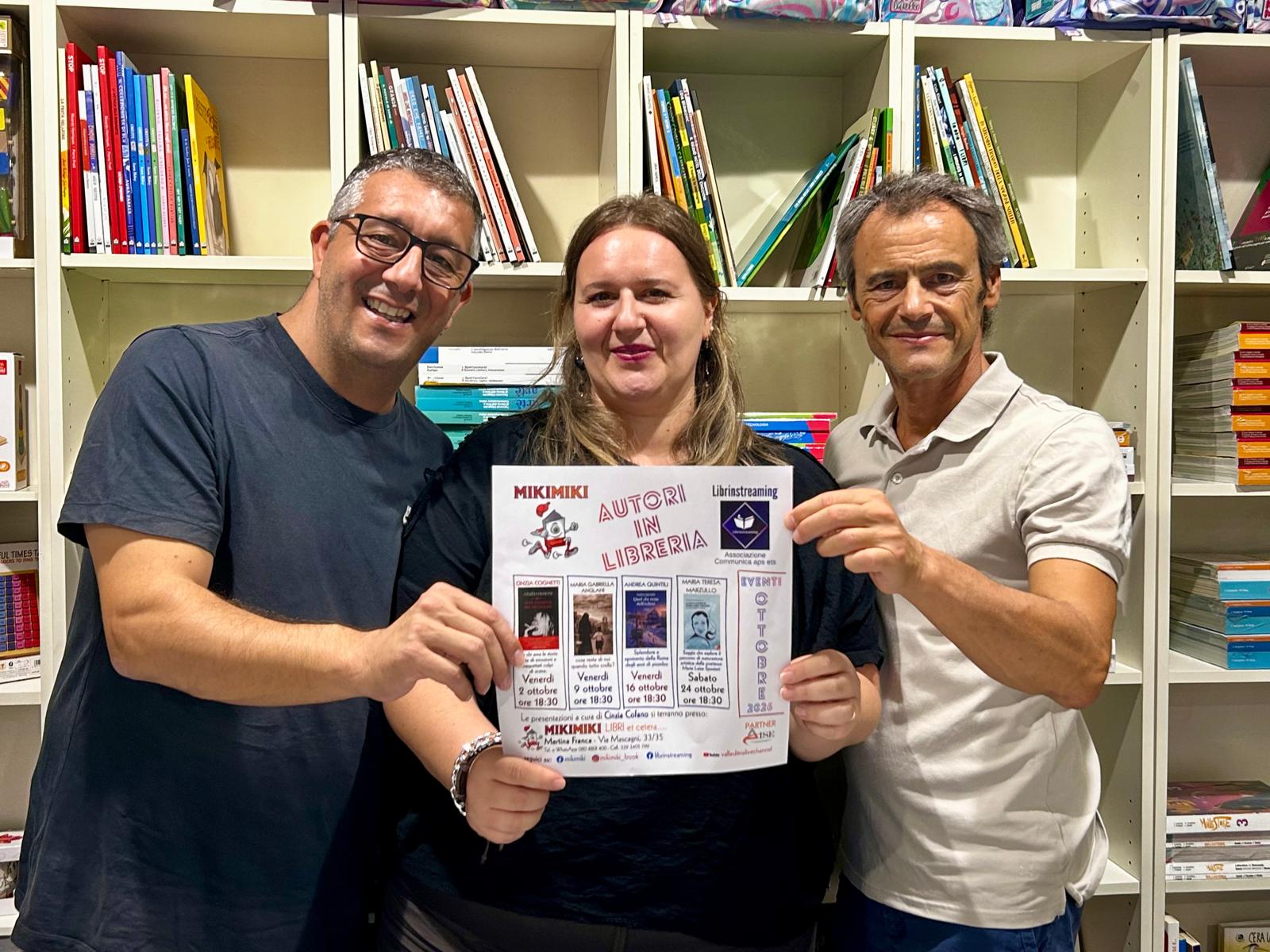 “Autori in libreria”, dal 2 ottobre 11 presentazioni di libri