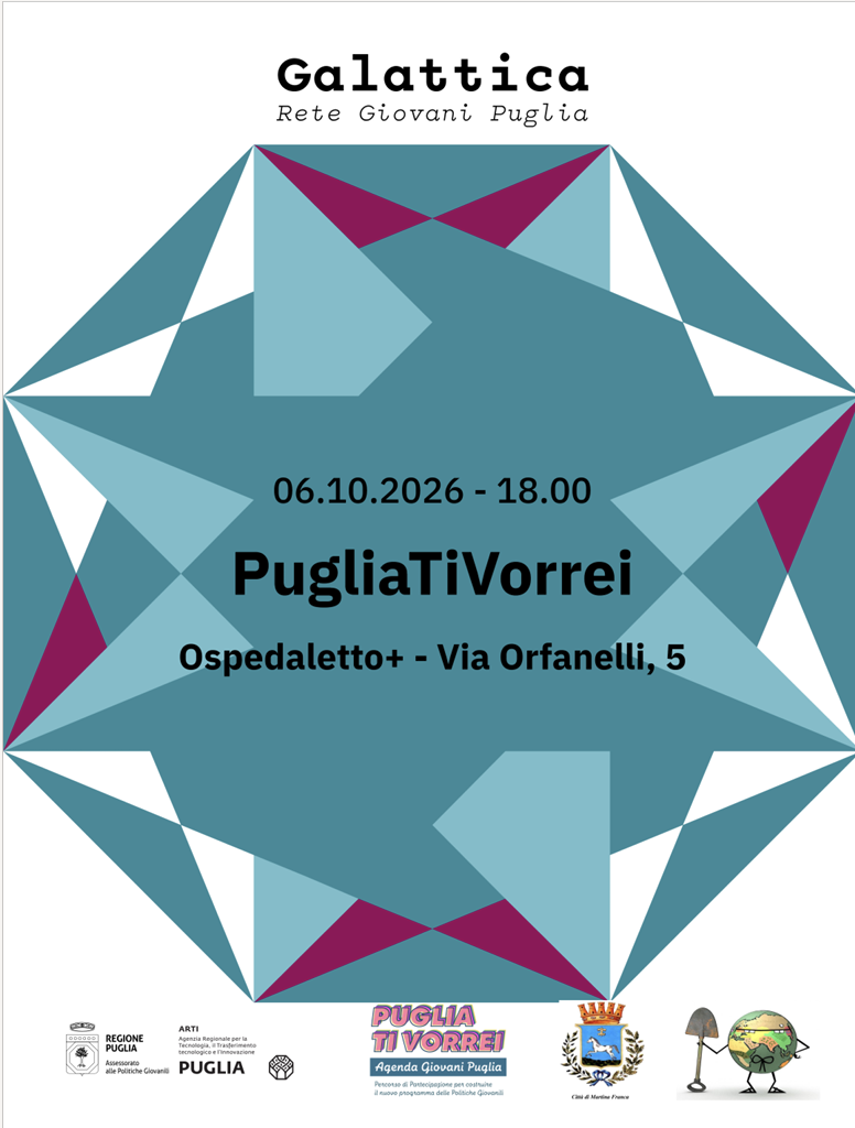 “Puglia Ti Vorrei”: il tour dell’Agenda Giovani oggi a Martina Franca